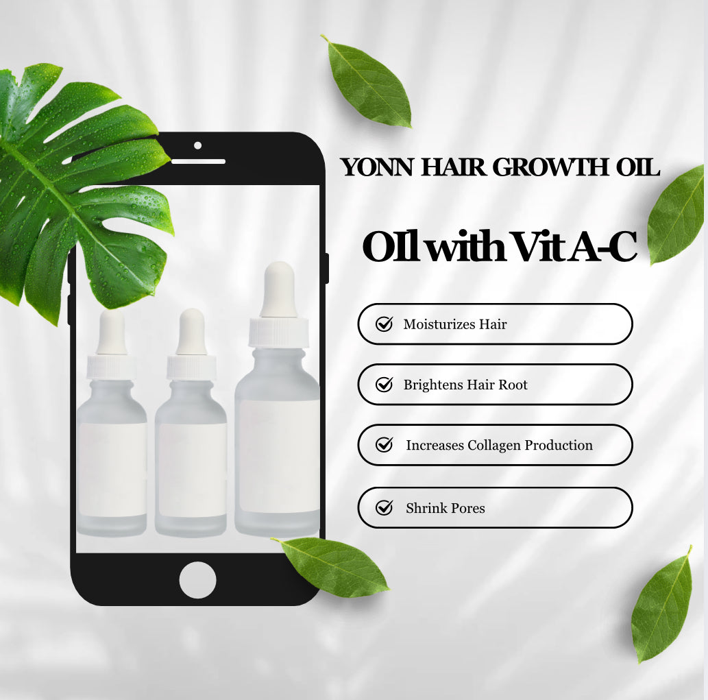 Yonn Hair Growth Oil 1oz + 2oz